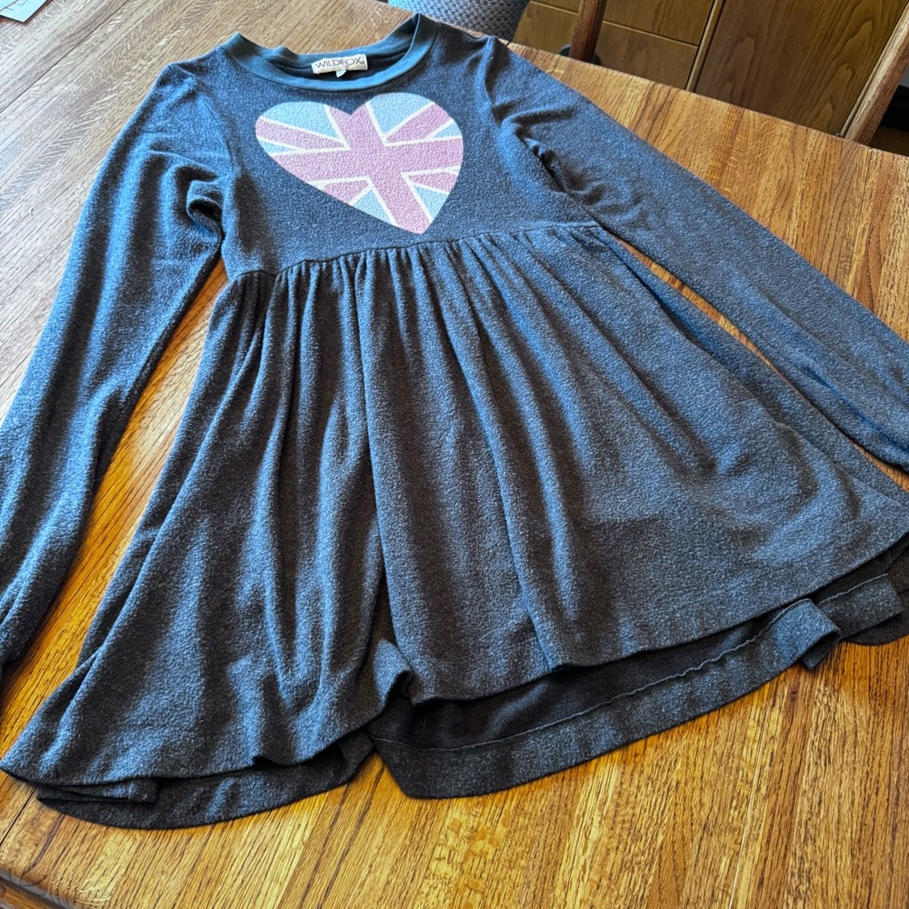 WILDFOX HEART PRINTED MINI DRESS Sz Large - Picture 4 of 14